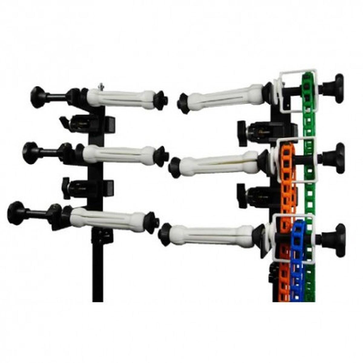 Porta Fondali F-System staffe a muro da 3 completo di Catene