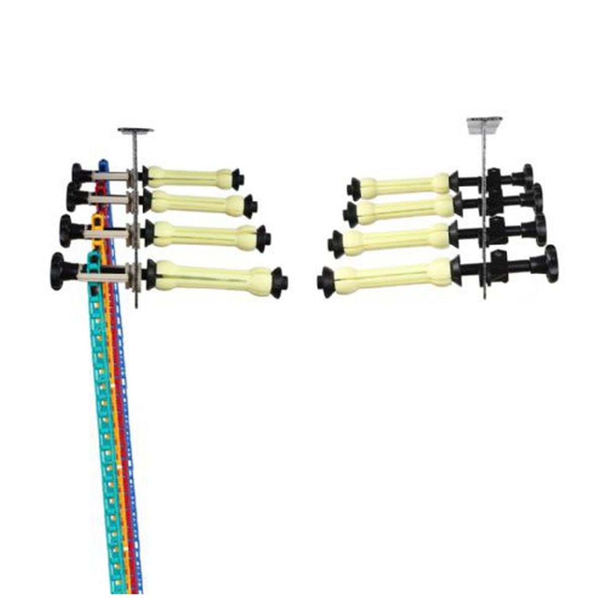 Porta Fondali F-System staffe a muro da 4 completo di Catene