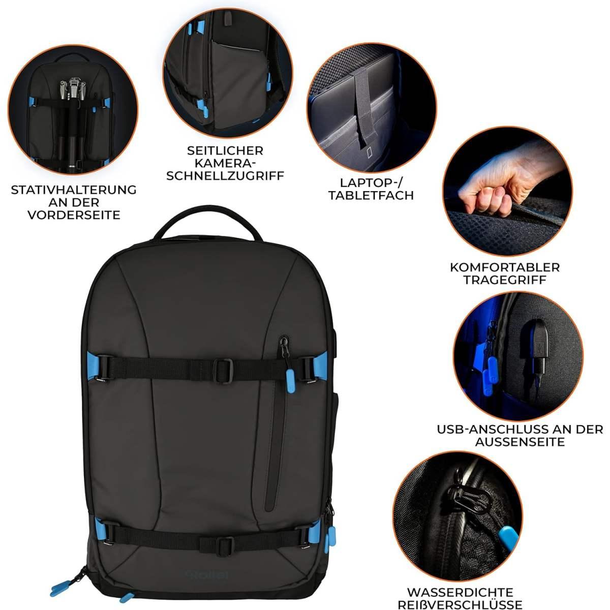 Zaino Rollei Fotoliner Ocean Pro Grigio