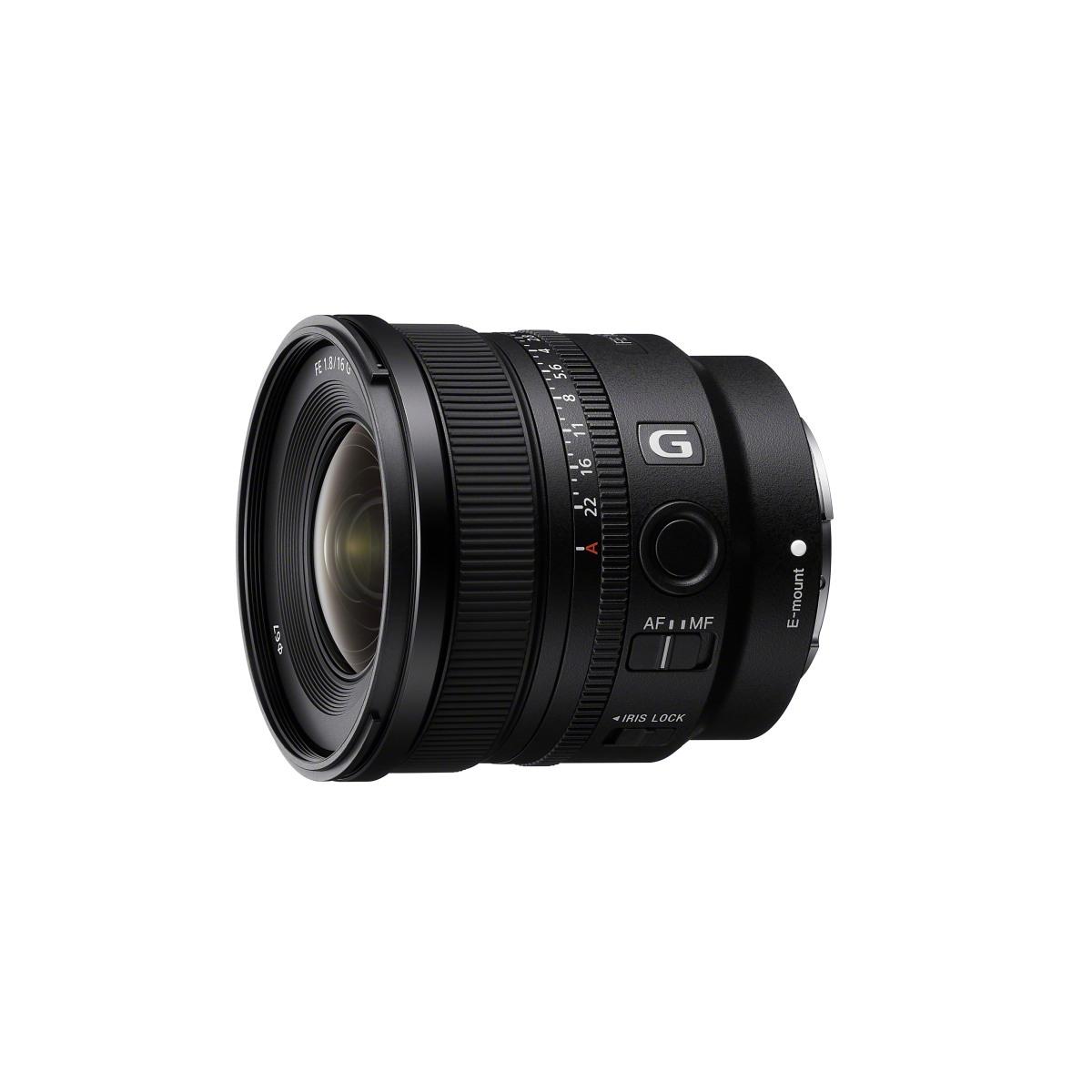 SONY FE 16mm F1.8 full-frame con attacco E-mount