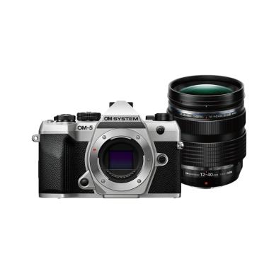 OM SYSTEM OM-5 II Silver + M.Zuiko Digital 12-40mm F2.8 PRO II black-Garanzia Polyphoto Italia