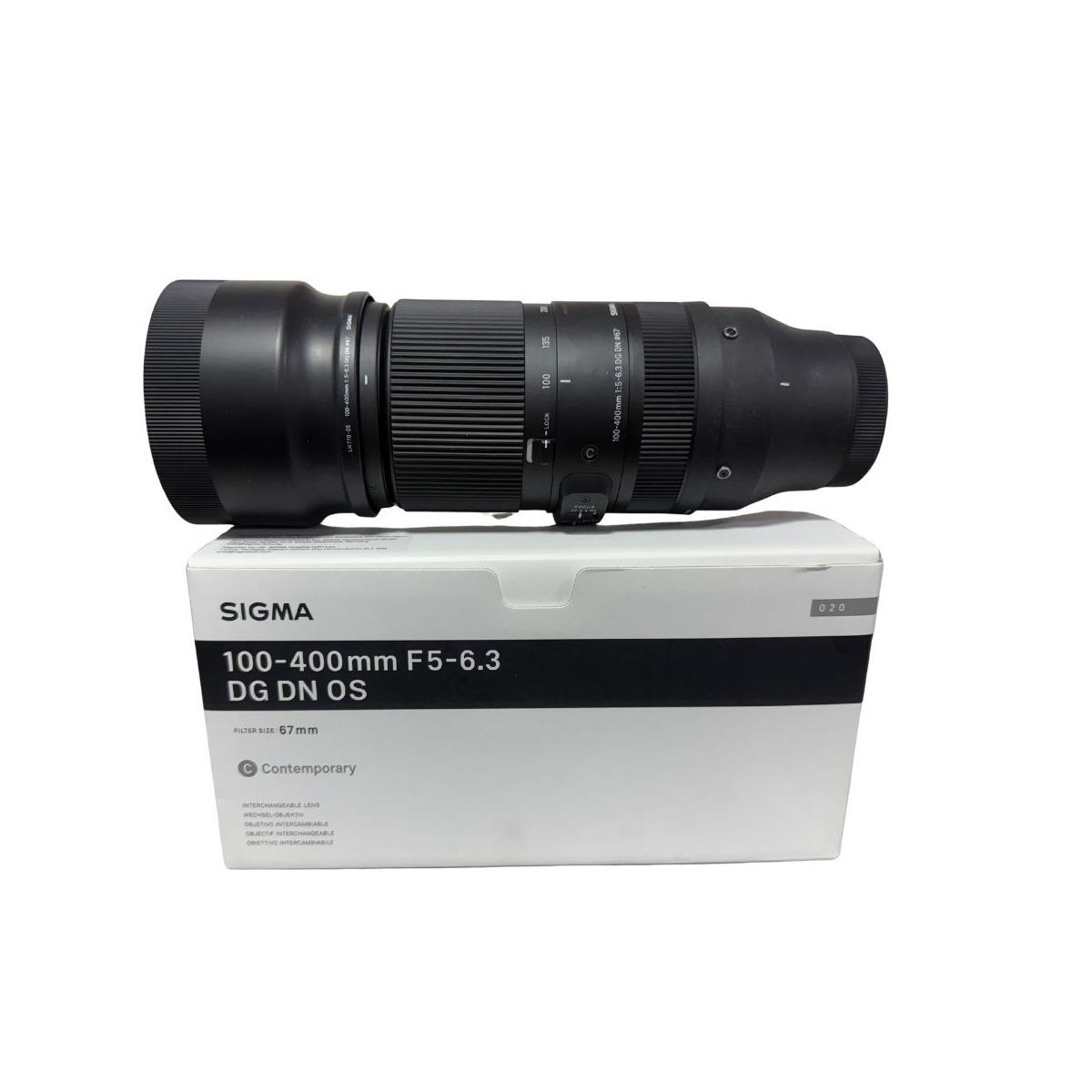 Usato Sigma 100-400mm f 5-6.3 DG DN OS L-mount - Matricola 58516577con mimetica in Omaggio