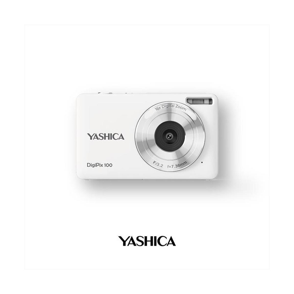 Yashica DigiPix 100 White - Fotocamera compatta 44 MP - Garanzia Italia