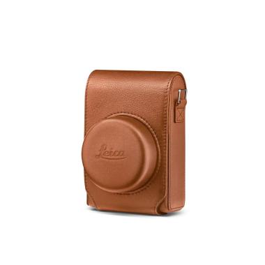 Custodia per fotocamera LEICA D-Lux 8, in pelle, cognac.