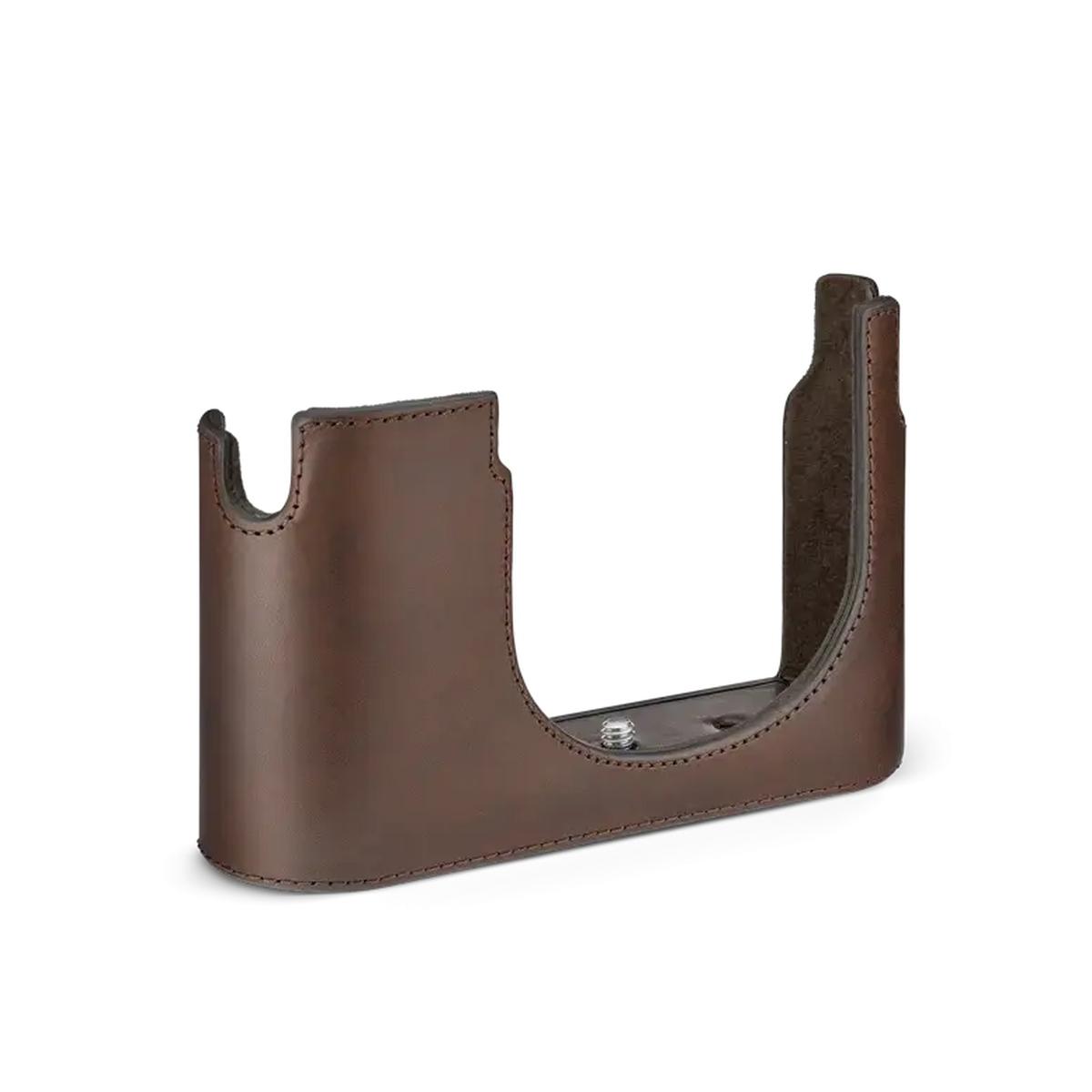Fondina LEICA Q3, pelle MARRONE SCURO