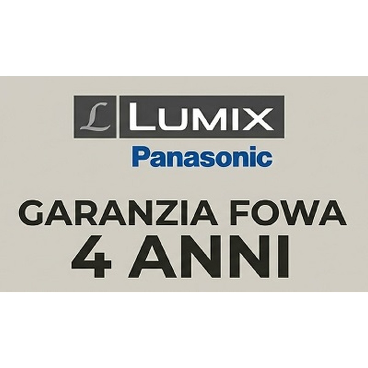 Panasonic Lumix Garanzia Fowa 4 Anni
