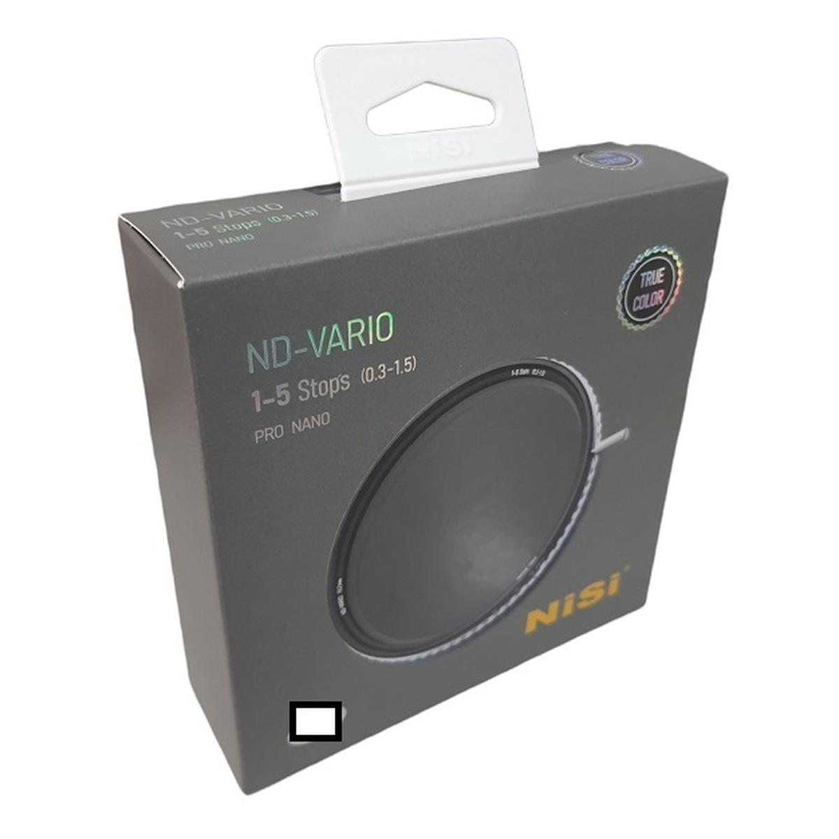 Filtro Nisi TRUE COLOR ND-VARIO 1-5 Stop (0.3-1.5) Nano-coating in Vetro ottico Diametro 40,5