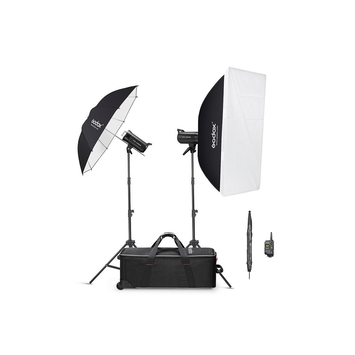 Godox kit flash monotorcia sk-400e-ii 400 w/sec - ng 65 con lampada pilota a led
