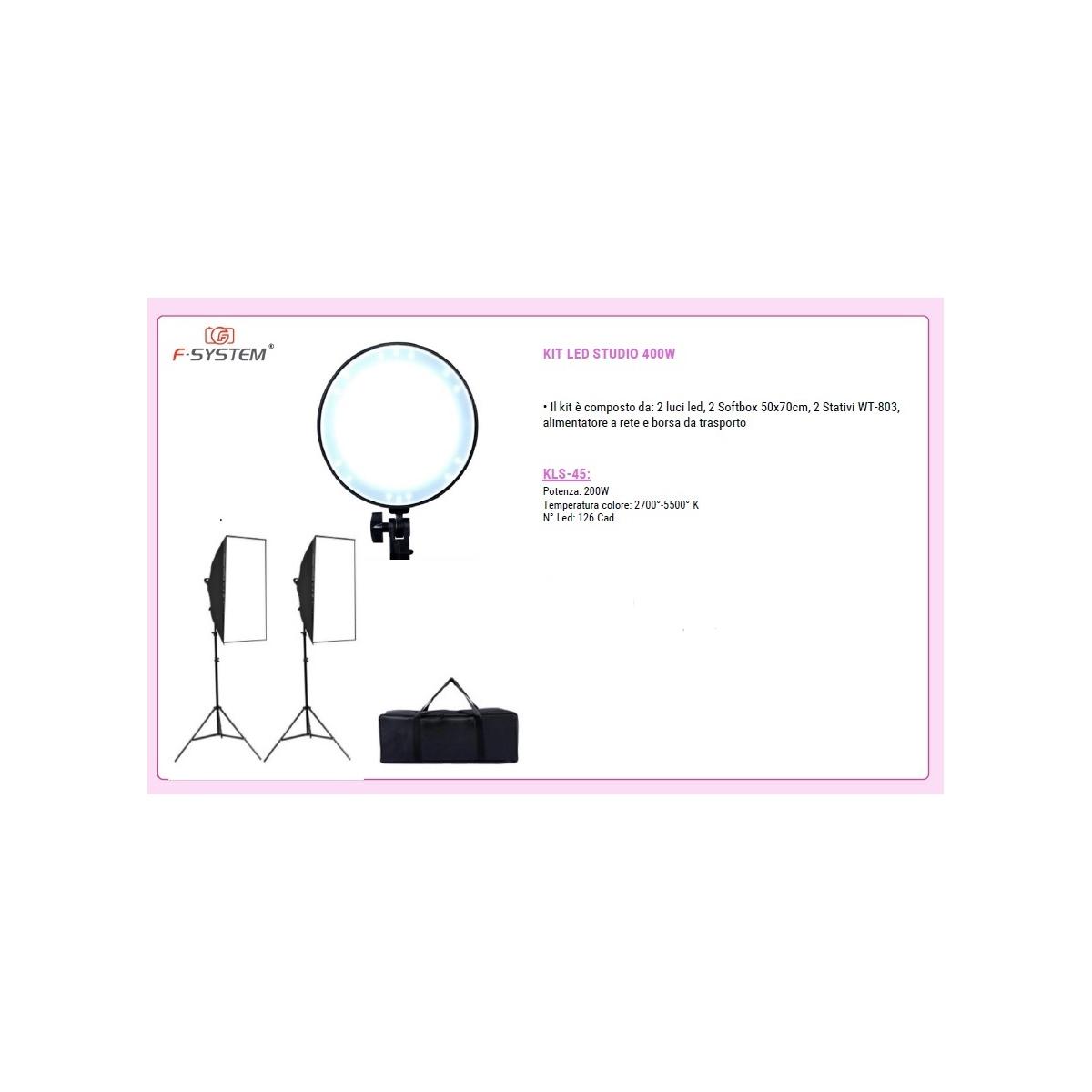 Illuminatori Led F-System Kit Studio 400w