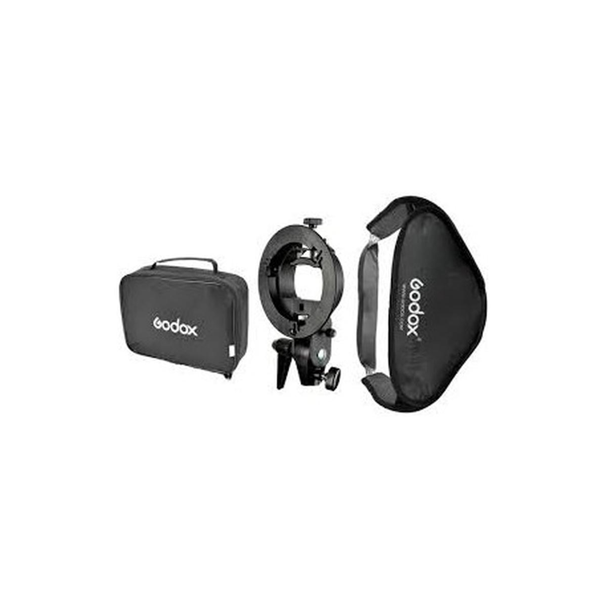 Softbox Godox S-Type 50x50 Con Staffa Flash-BOWENS