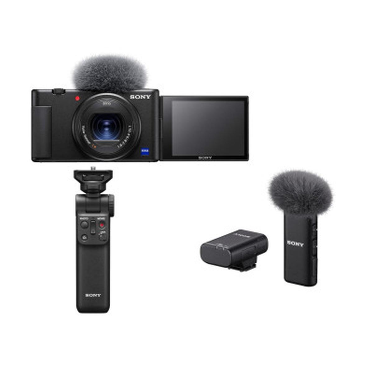 Sony ZV1 VLog Camera + mic Bluetooth(ECMW2BT) + Grip - Garanzia SONY Italia