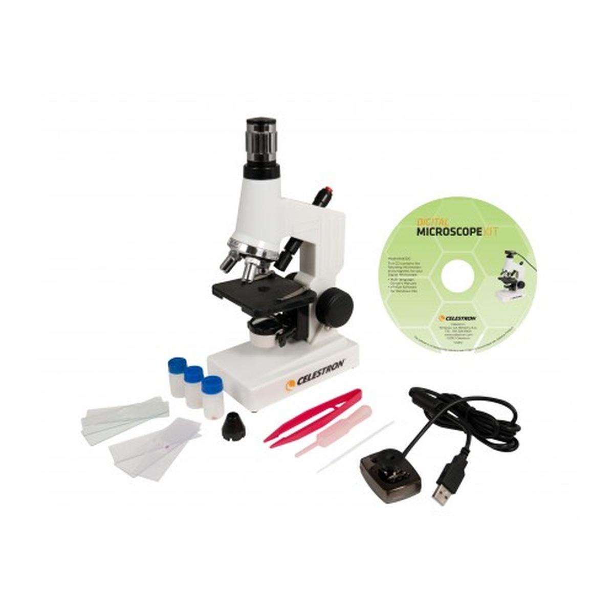 Microscopio Celestron Kit Biologico Con Webcam Art.Cm44320-Ds