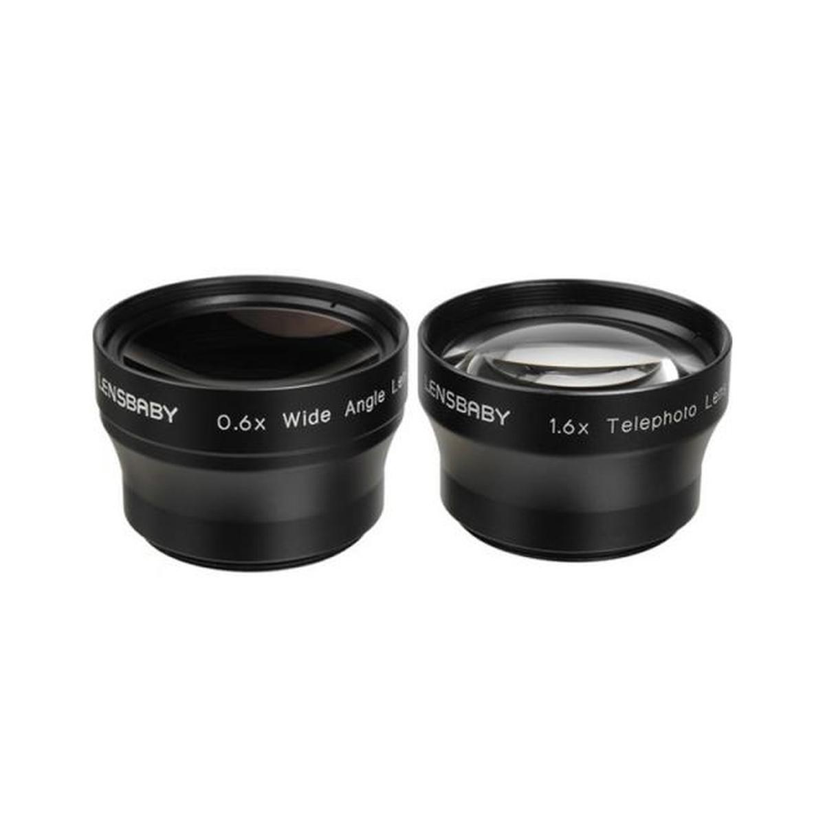 Lensbaby Accesory kit 37 mm composto da: aggiuntivo ottico 0,6x Wide Angle, aggiuntivo ottico 1,6x Tele