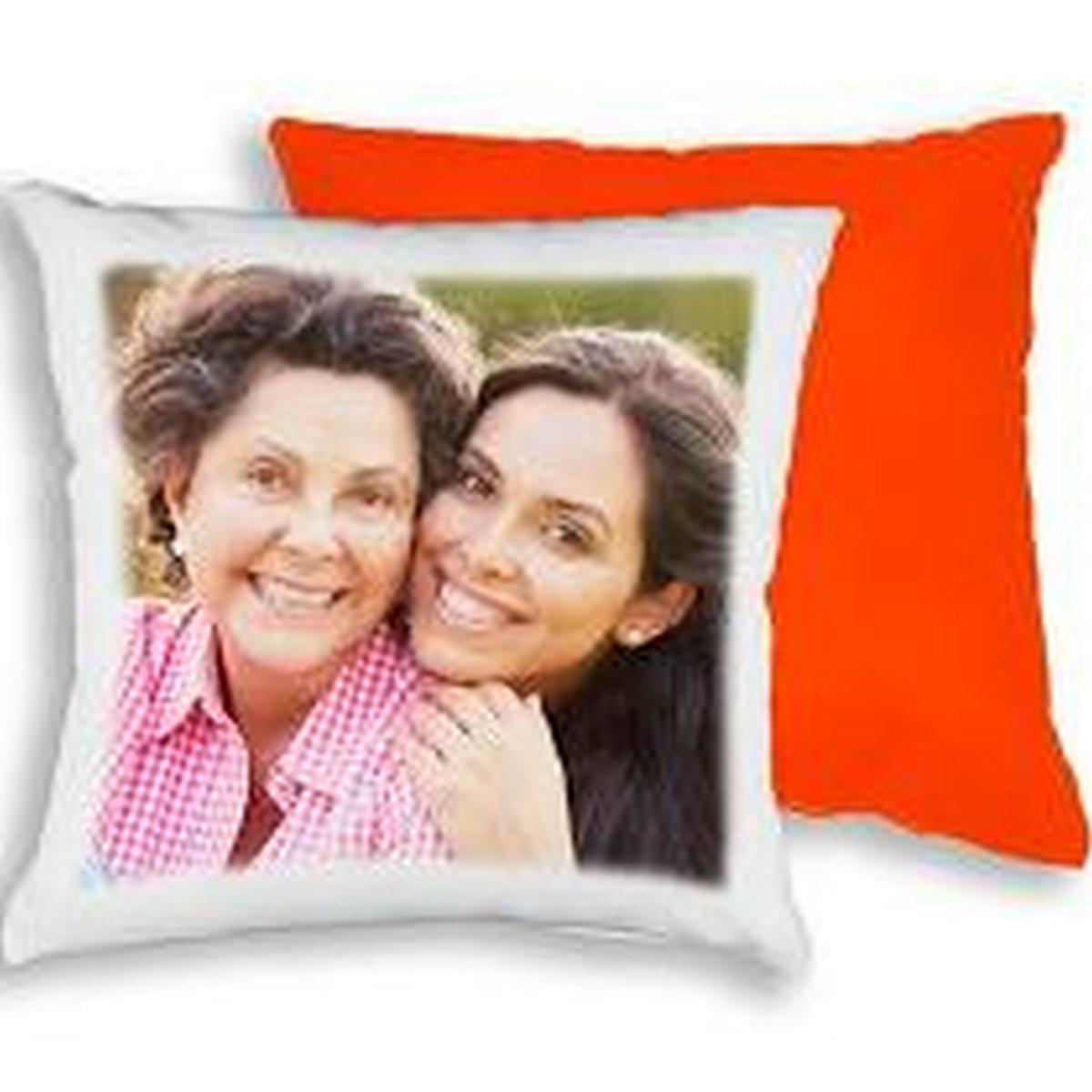 Cuscino Quadrato Con Retro Arancio 40x40- Gadget Personalizzati