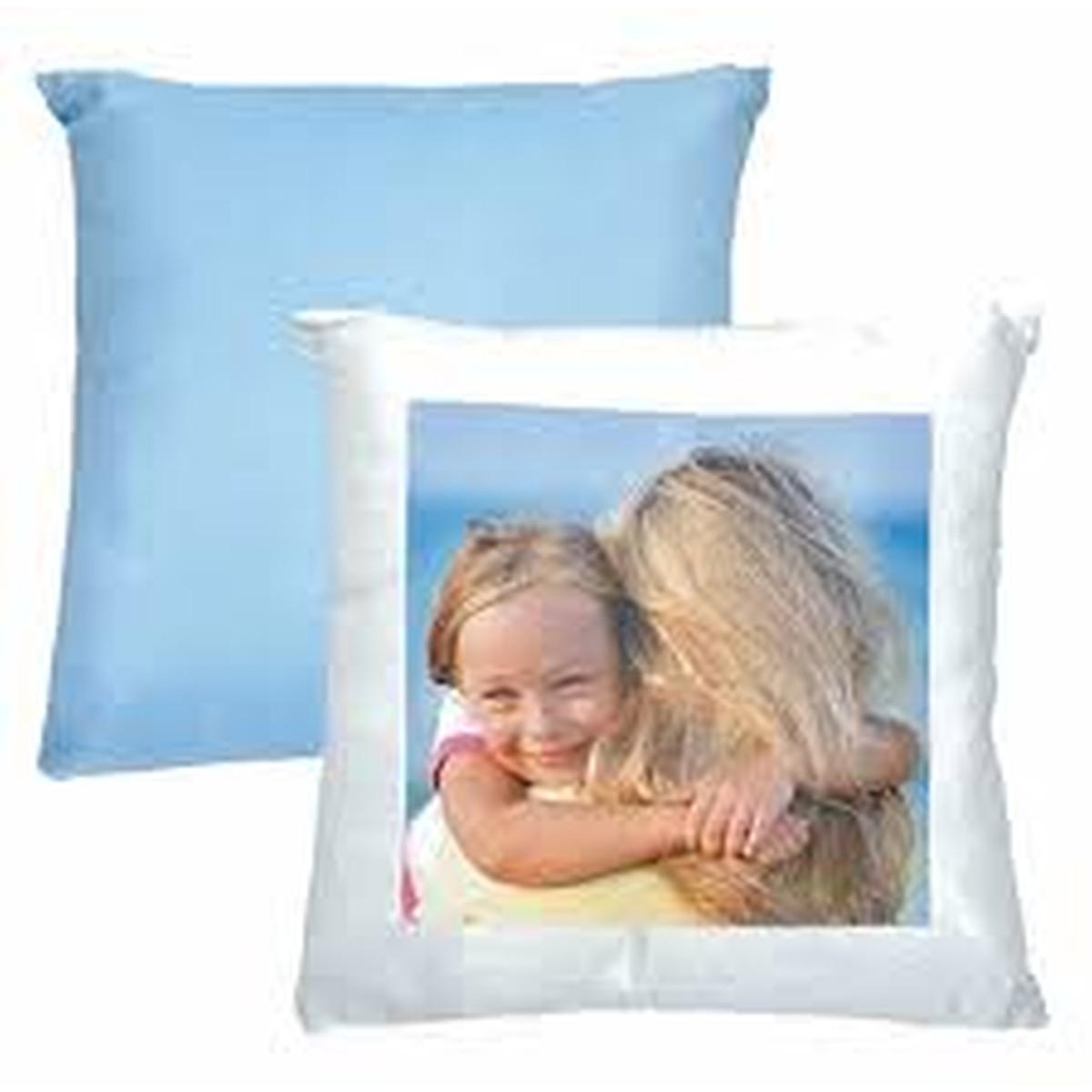 Cuscino Quadrato Con Retro Celeste 40x40- Gadget Personalizzati