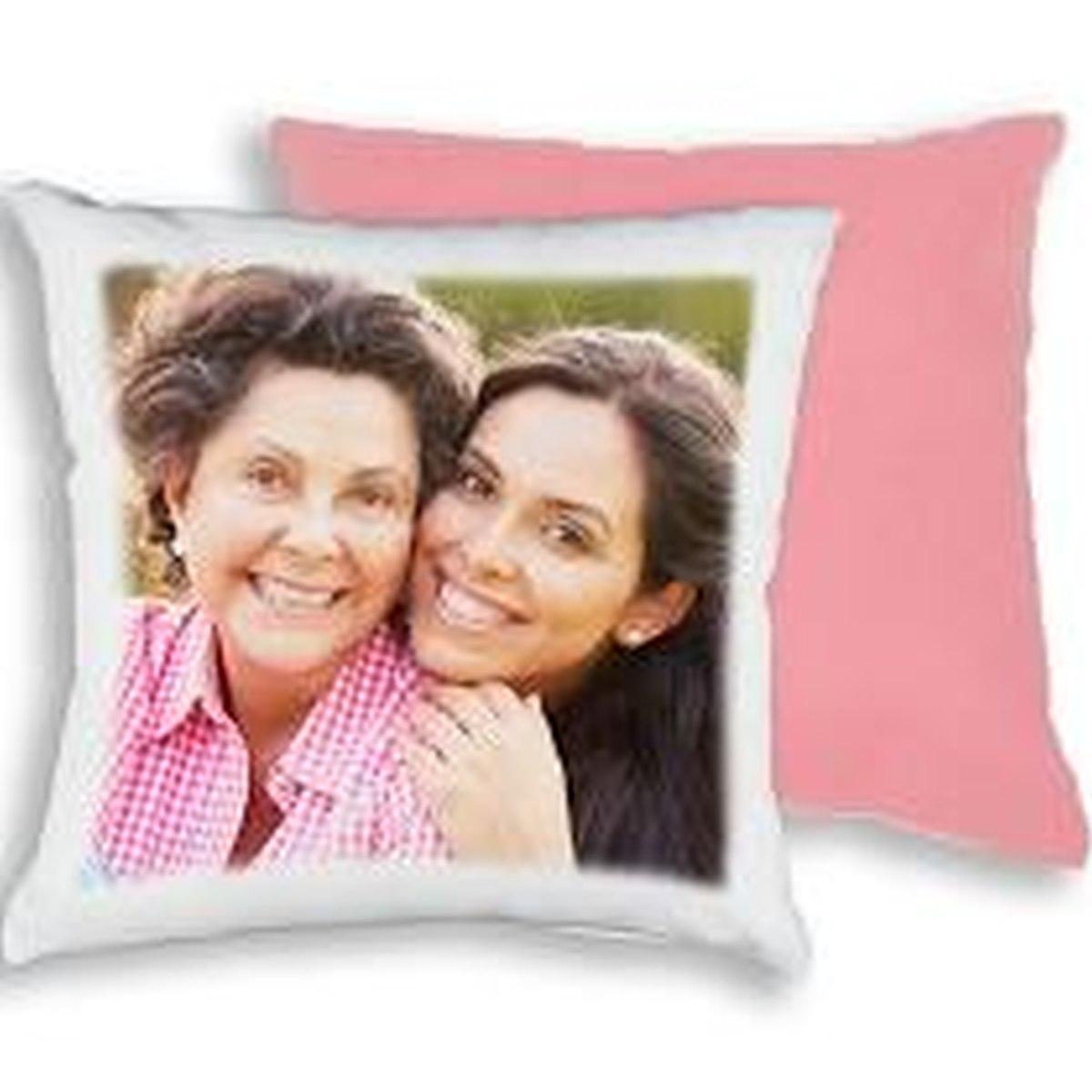 Cuscino Quadrato Con Retro Rosa 40x40