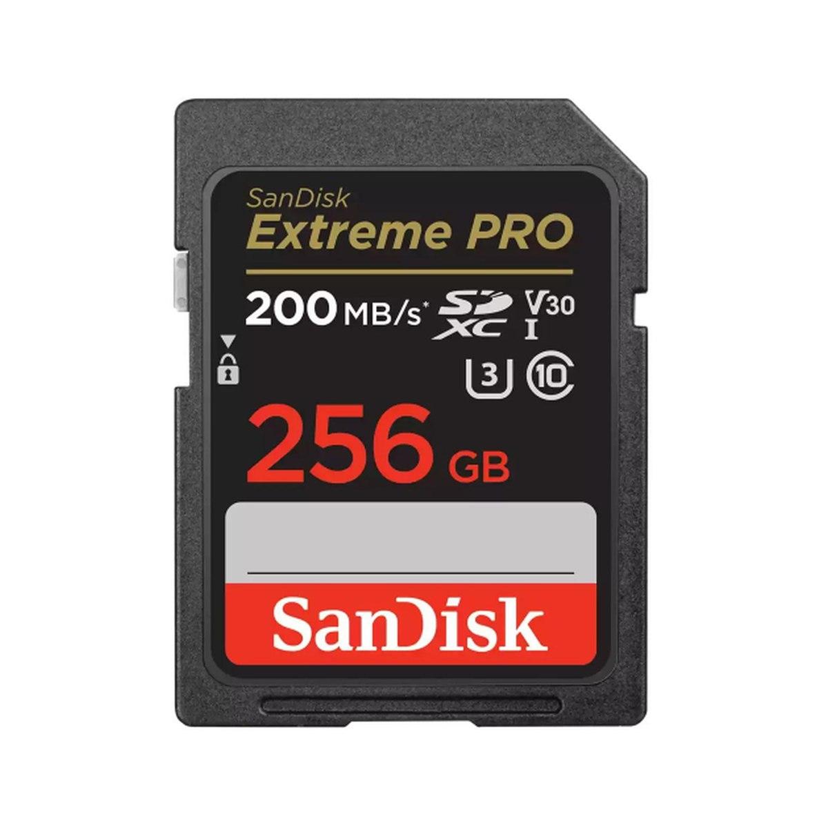 Card Sandisk Sd Xc 256gb 200mb/s Extreme Pro (UHS-I)