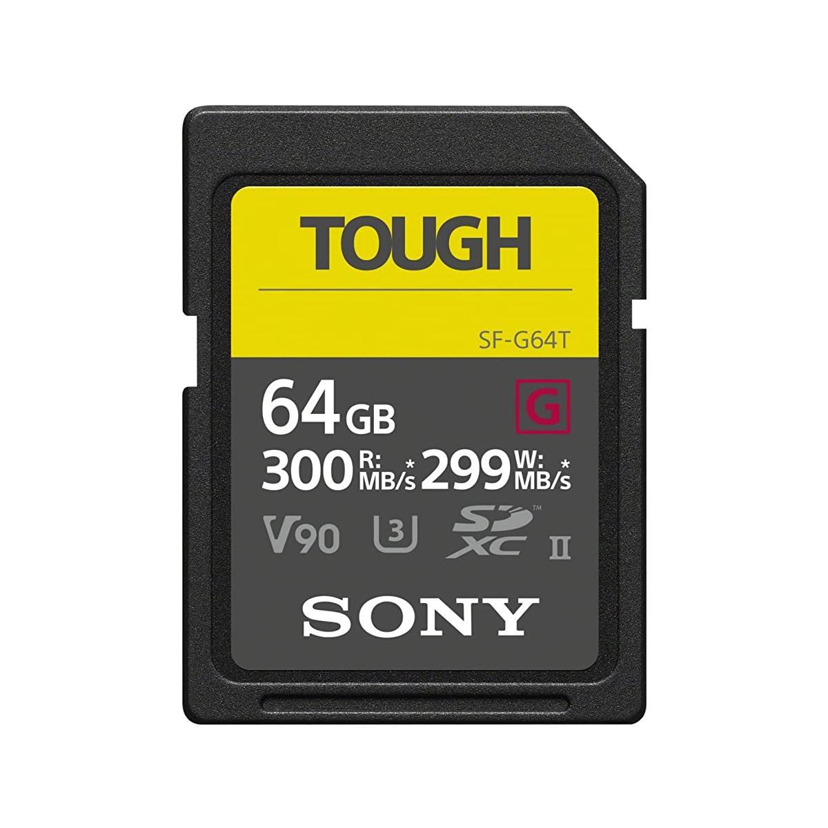 Card Sony Sd xc 64gb Tough Uhs-II U3 V90 300mbs / 299mbs 4k