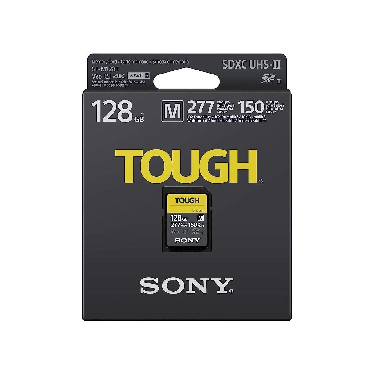 Sony sd hc 128gb serie m tough uhs-ii u3 277mbs/150mbs 4k