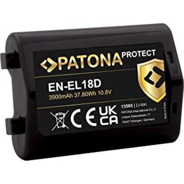 Batteria PATONA PROTECT BATTERY F. NIKON Z9 D6 EN-EL18D WITH HIGH QUALITY LG CELLS