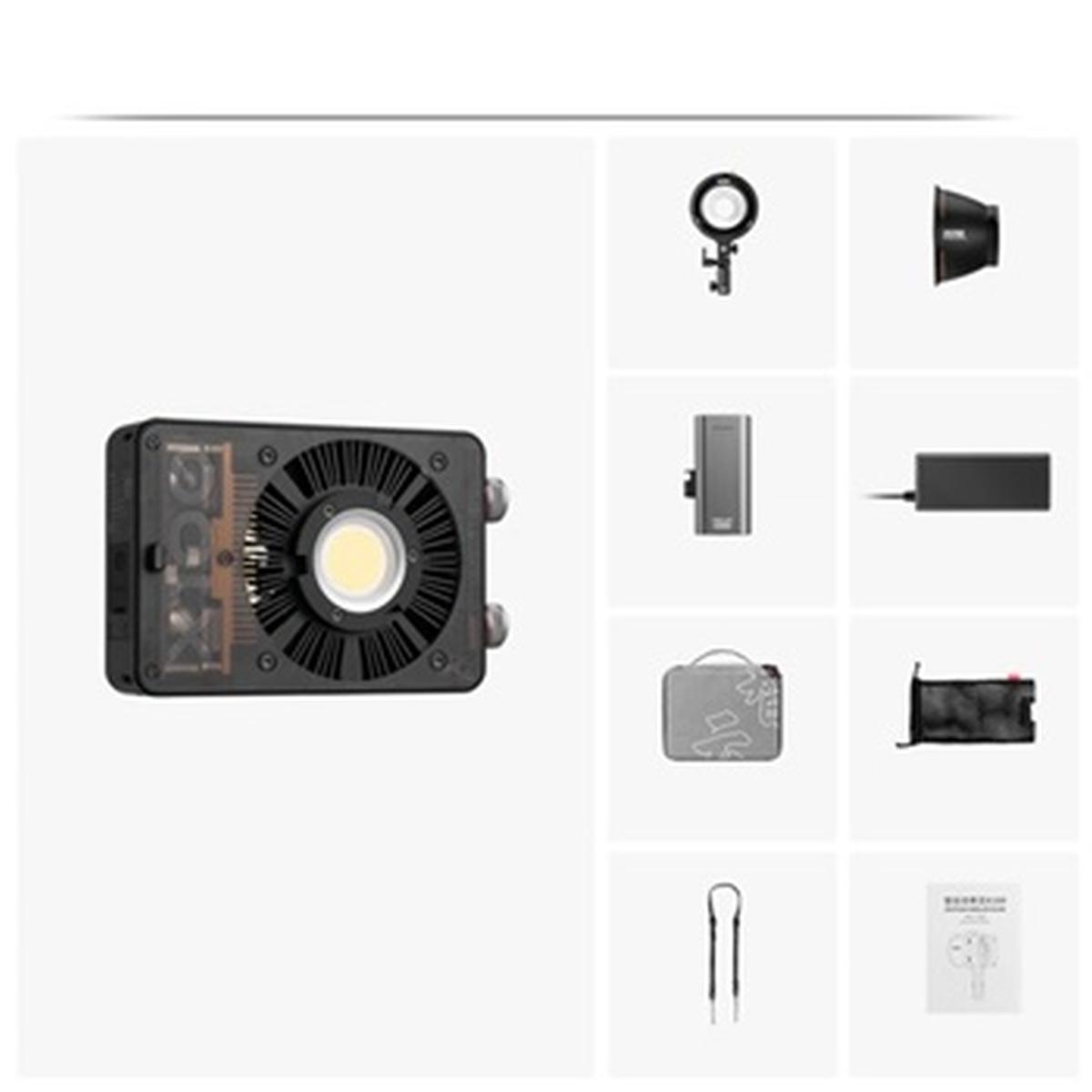 Illuminatore led zhiyun molus x100 combo nero