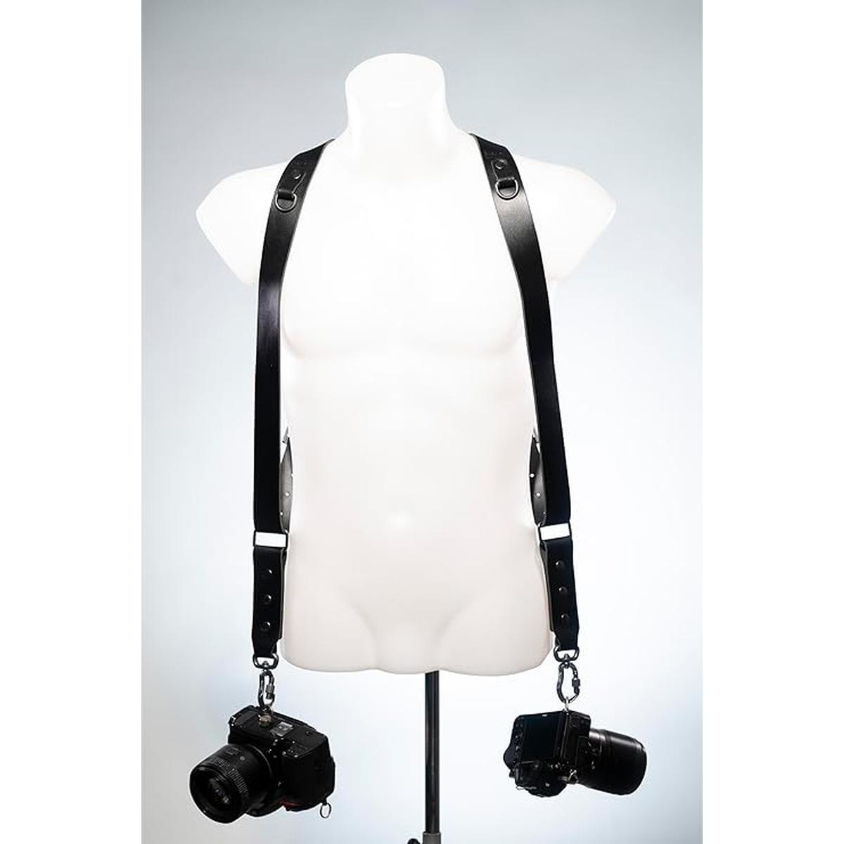 Tracolla Nice One Power Doppia in pelle Nera