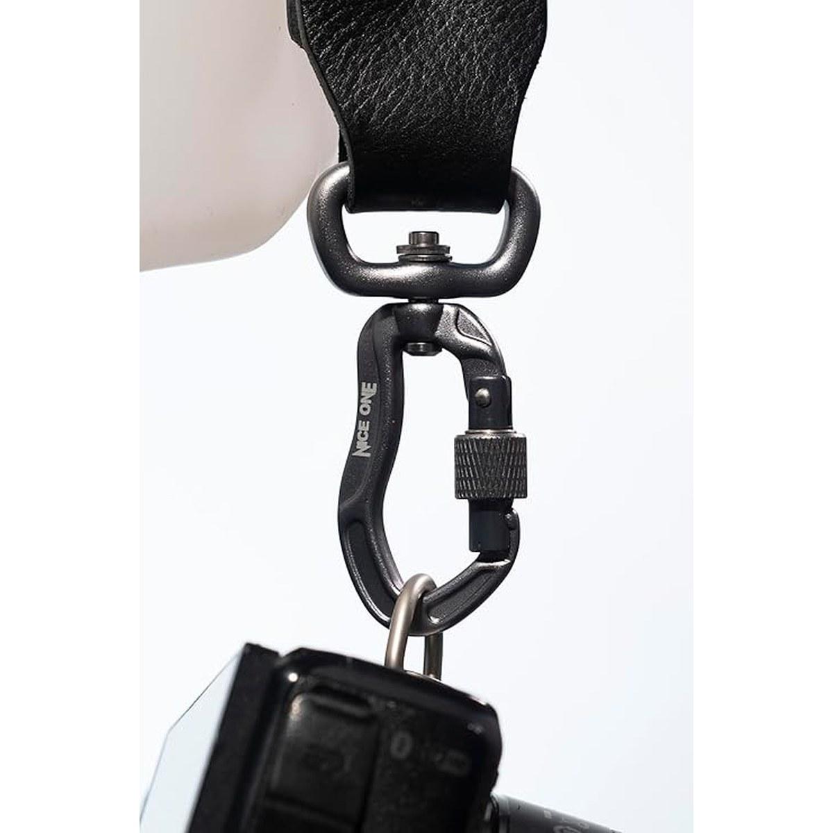 Tracolla Nice One Power Doppia in pelle Nera