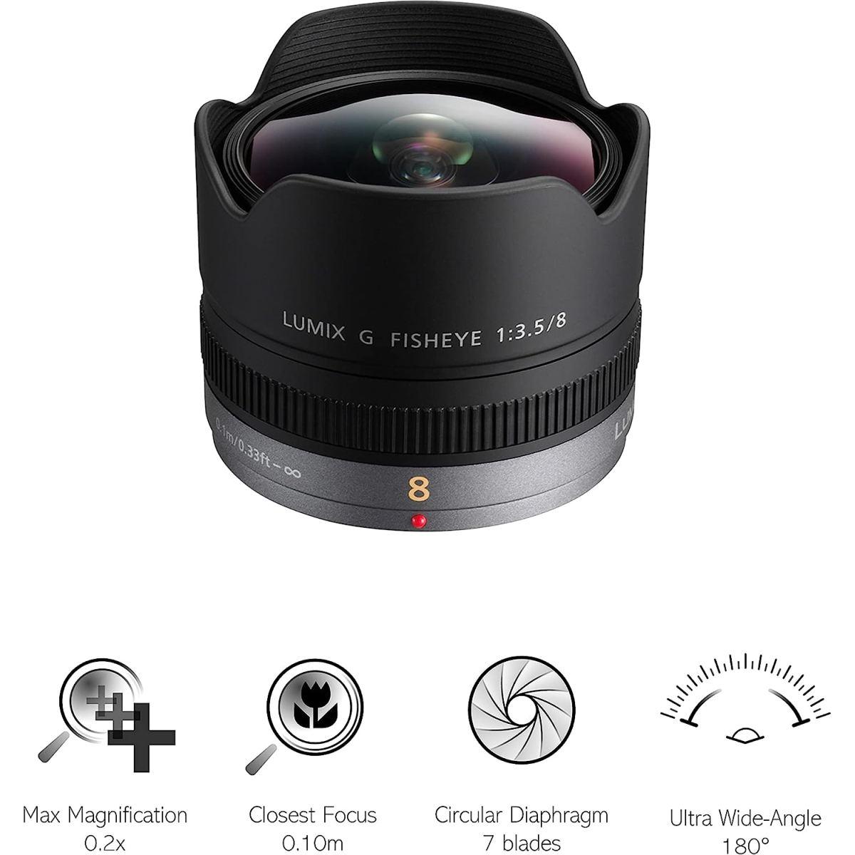 PANASONIC LUMIX G 8 mm F3,5 (FISHEYE) HD