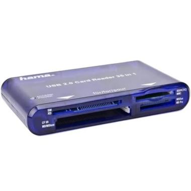 Lettore Di Card Hama Usb 2.0 MULTIPLO- SD/SDHC/SDXC/CF I/II-MEMORY STICK PRO/PRO DUO/ XD/ SMART MEDIA/