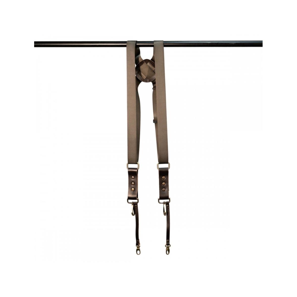 Tracolla NICE ONE Power Easy Doppia, tessuto e pelle-Verde