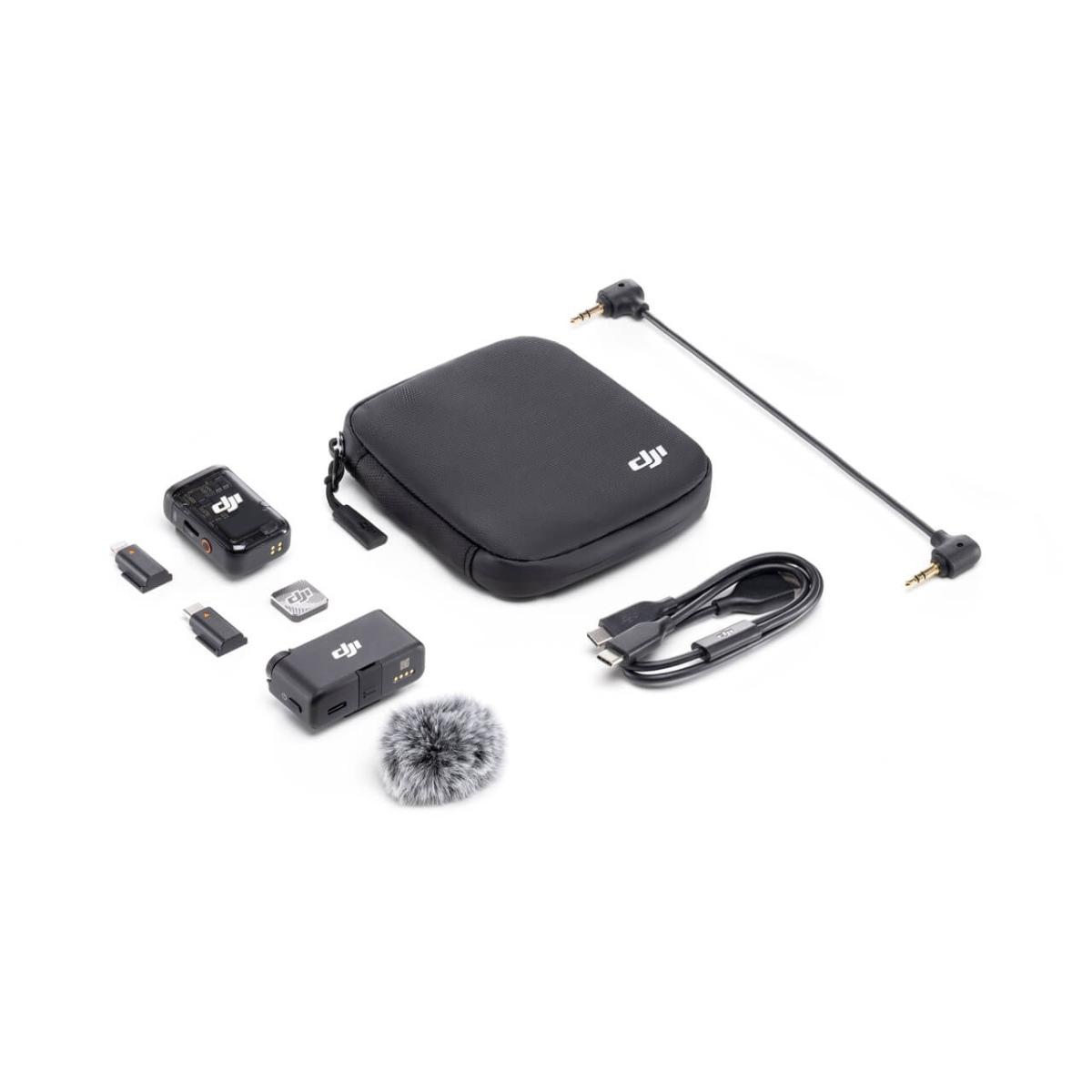 DJI Mic 2 (1 TX + 1 RX)CE - Microfono Wireless Compatto DJI Garanzia Nital 2 Anni