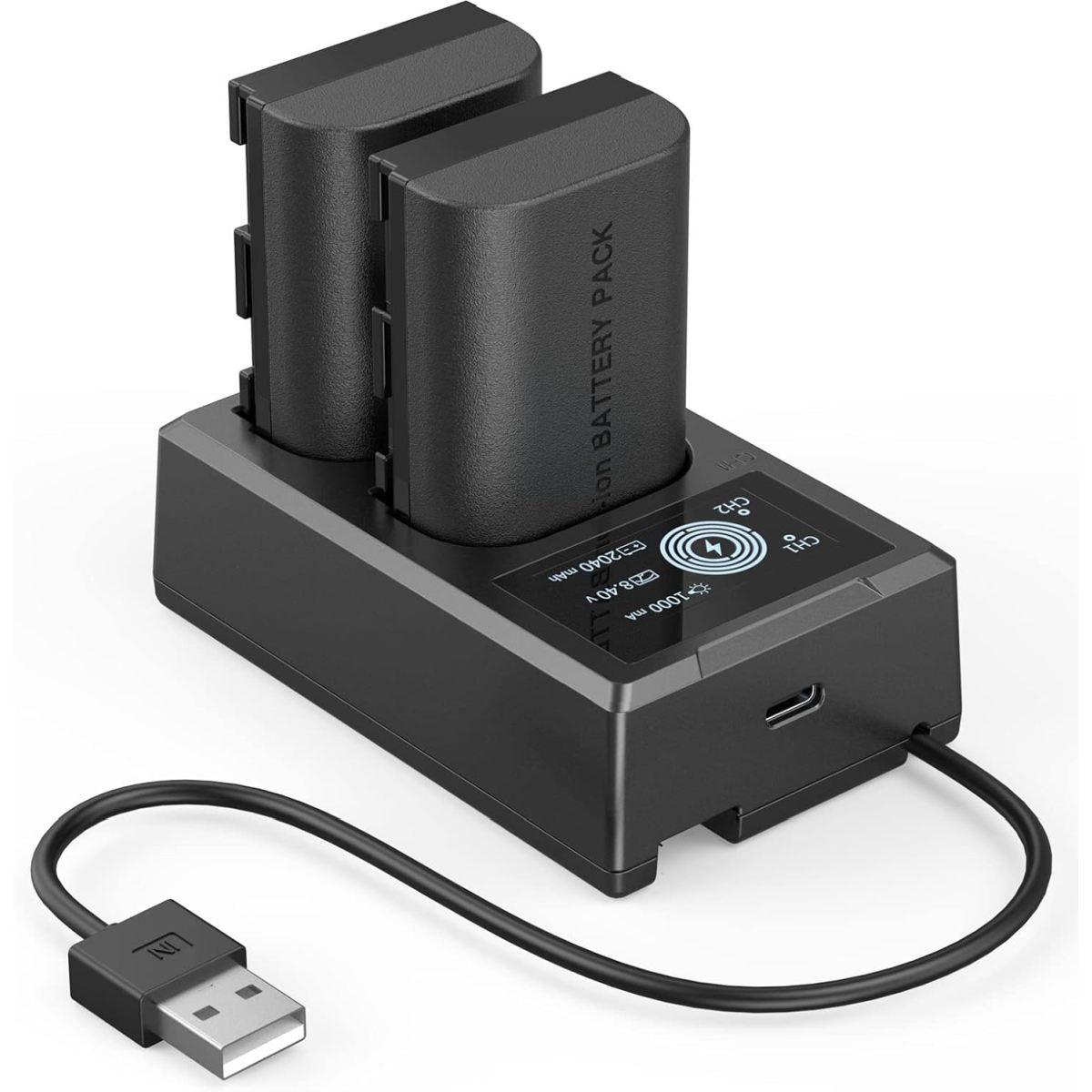 Batteria SmallRig 2X LP-E6NH Camera Battery and Charger Kit 3821