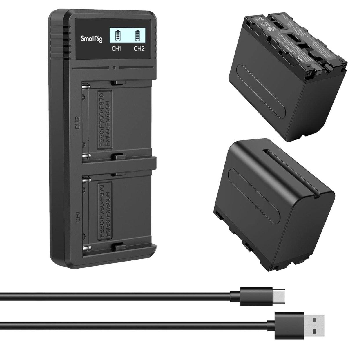 Batteria SmallRig NP-F970 Camera Battery and Charger Kit 3823