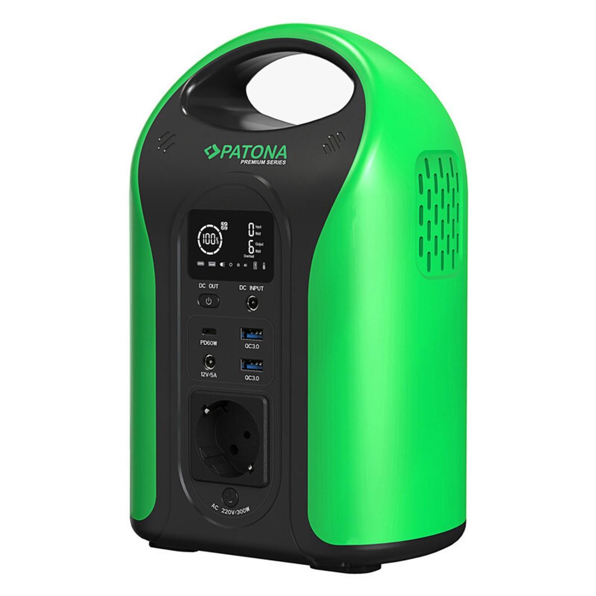 Patona premium power station outdoor 300, pd60w, usb5v3a, dc12v5a, 300w ac-ean 4055655232319