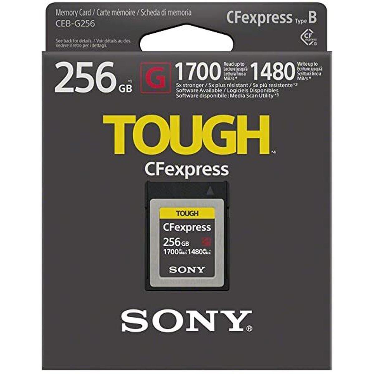Sony cf express 256gb type b tough serie g 1700mbs/1480mbs