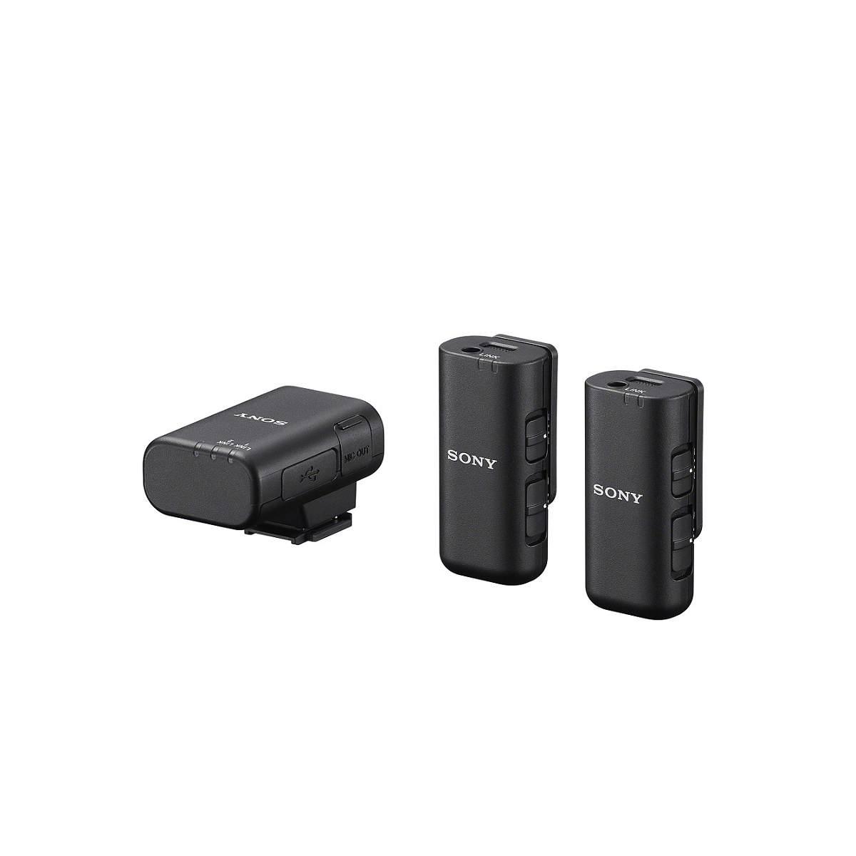 Sony ecm-w3 microfono con due microfoni e un ricevitore