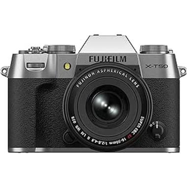 FUJIFILM X-T50 XF 16-50 SILVER - Garanzia Fujifilm Italia 2 anni