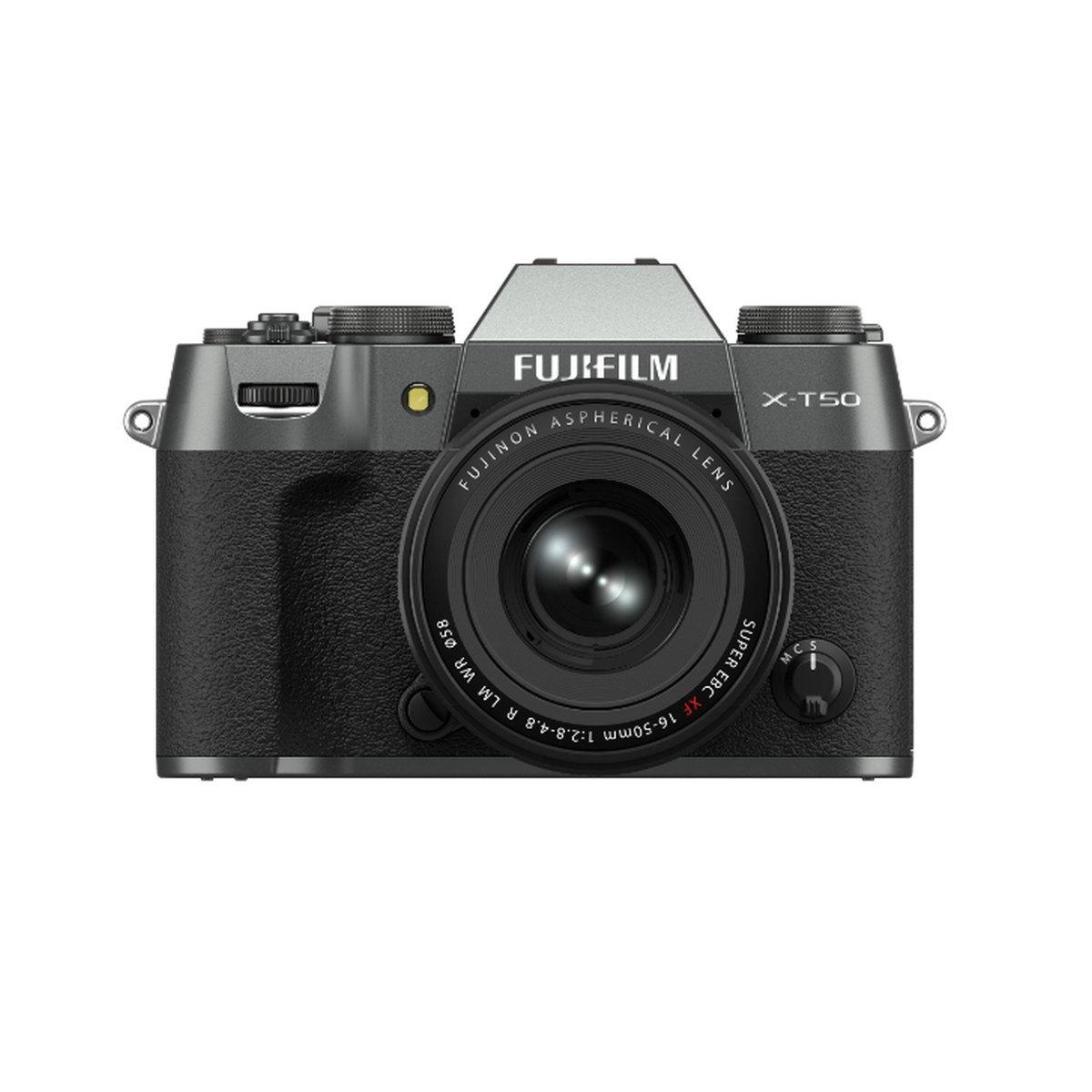 Fujifilm x-t50 xf 16-50 charcoal silver 2,8-4,8 r lm wr