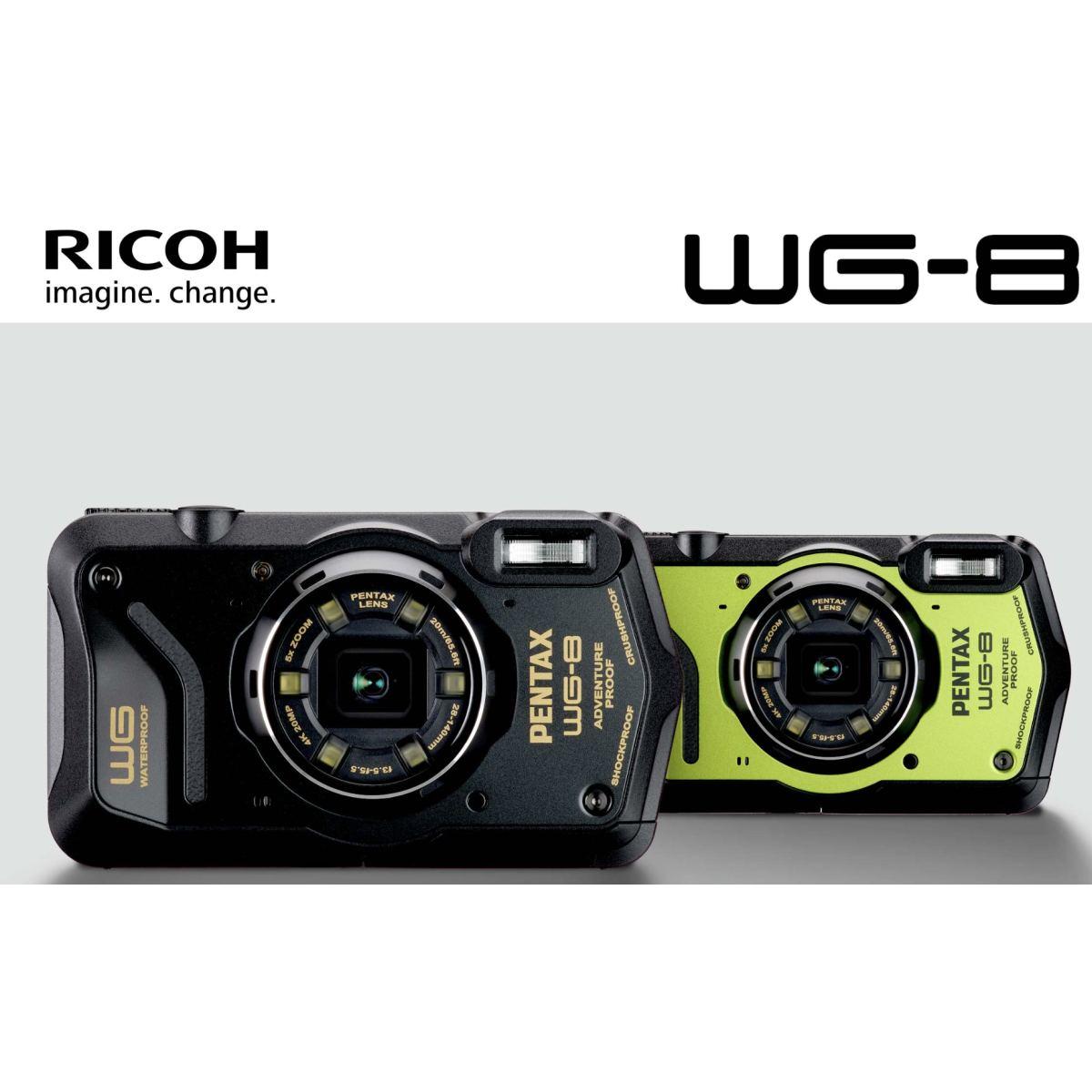 PENTAX WG-8 BLACK- Fotocamera Compatta - GARANZIA ITALIA FOWA 2 ANNI