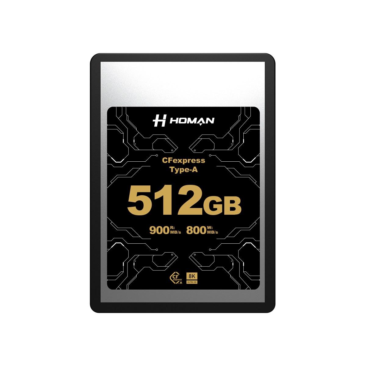 HOMAN CFexpress Card Type A 512GB read 900 mb/s write 800 mb/s
