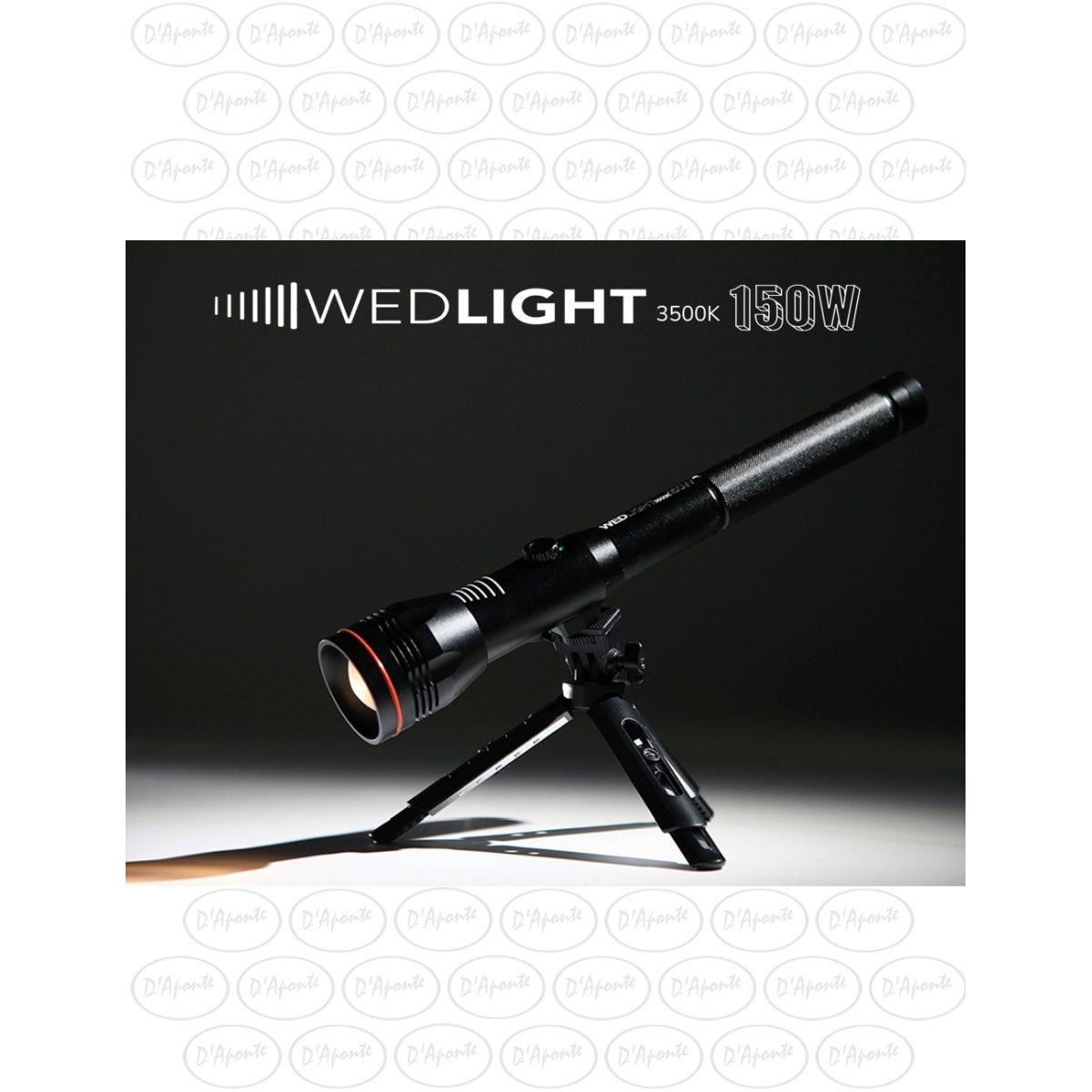 Illuminatore wedlight 150w 3500 k- torcia luce calda