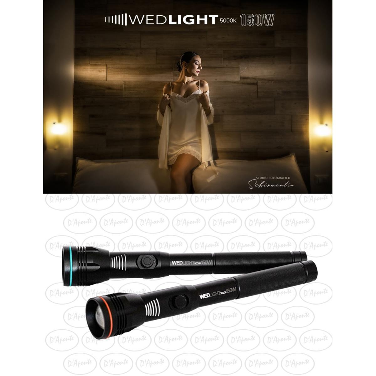 Illuminatore wedlight 150w 3500 k- torcia luce calda