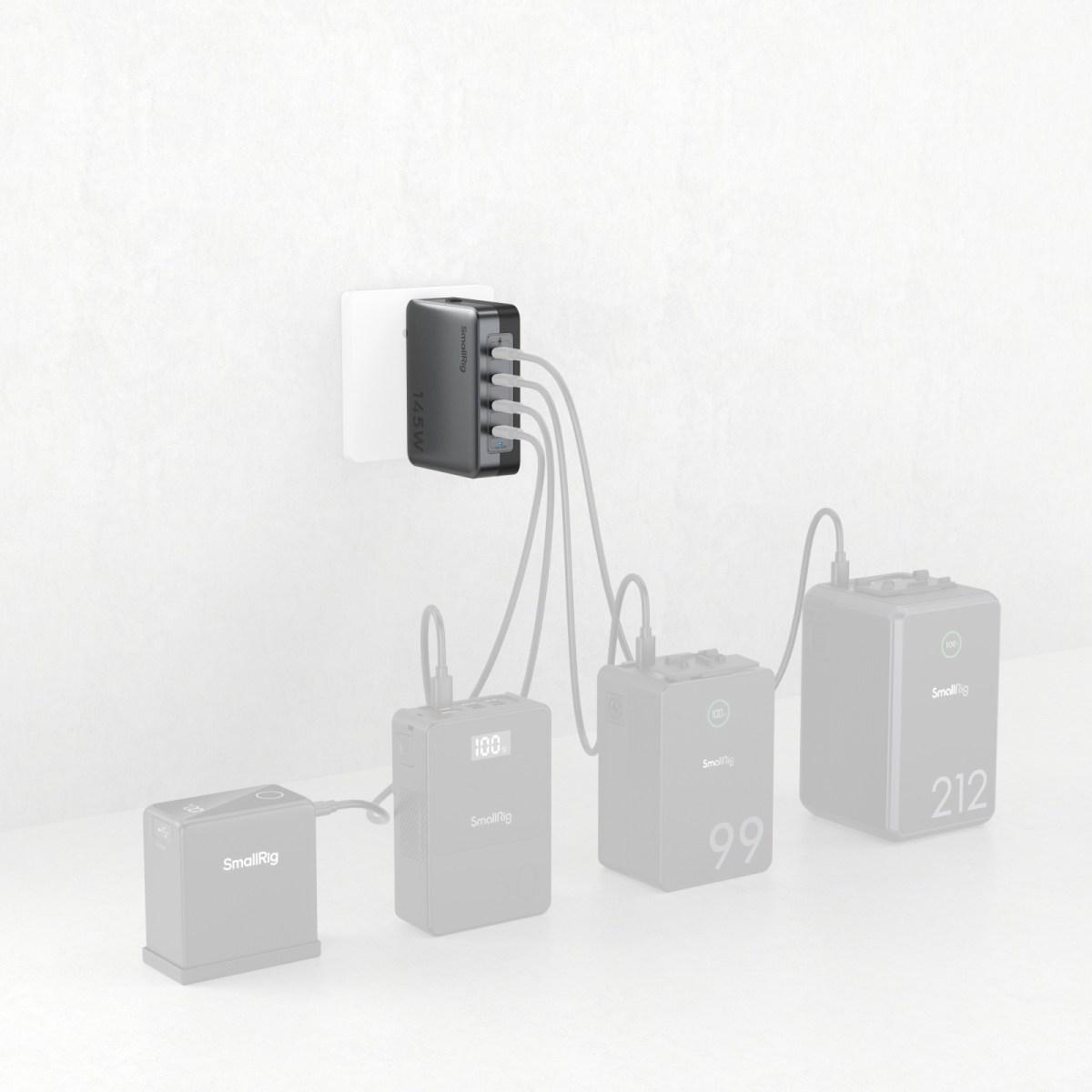 Smallrig 145w 4 port PD power adapter - 4748