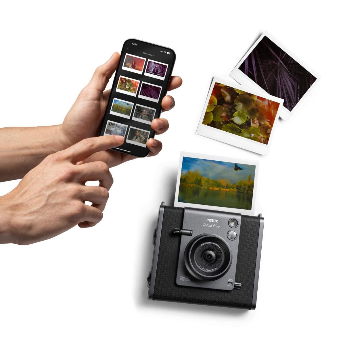 Fujifilm instax wide evo black fotocamera istantanea