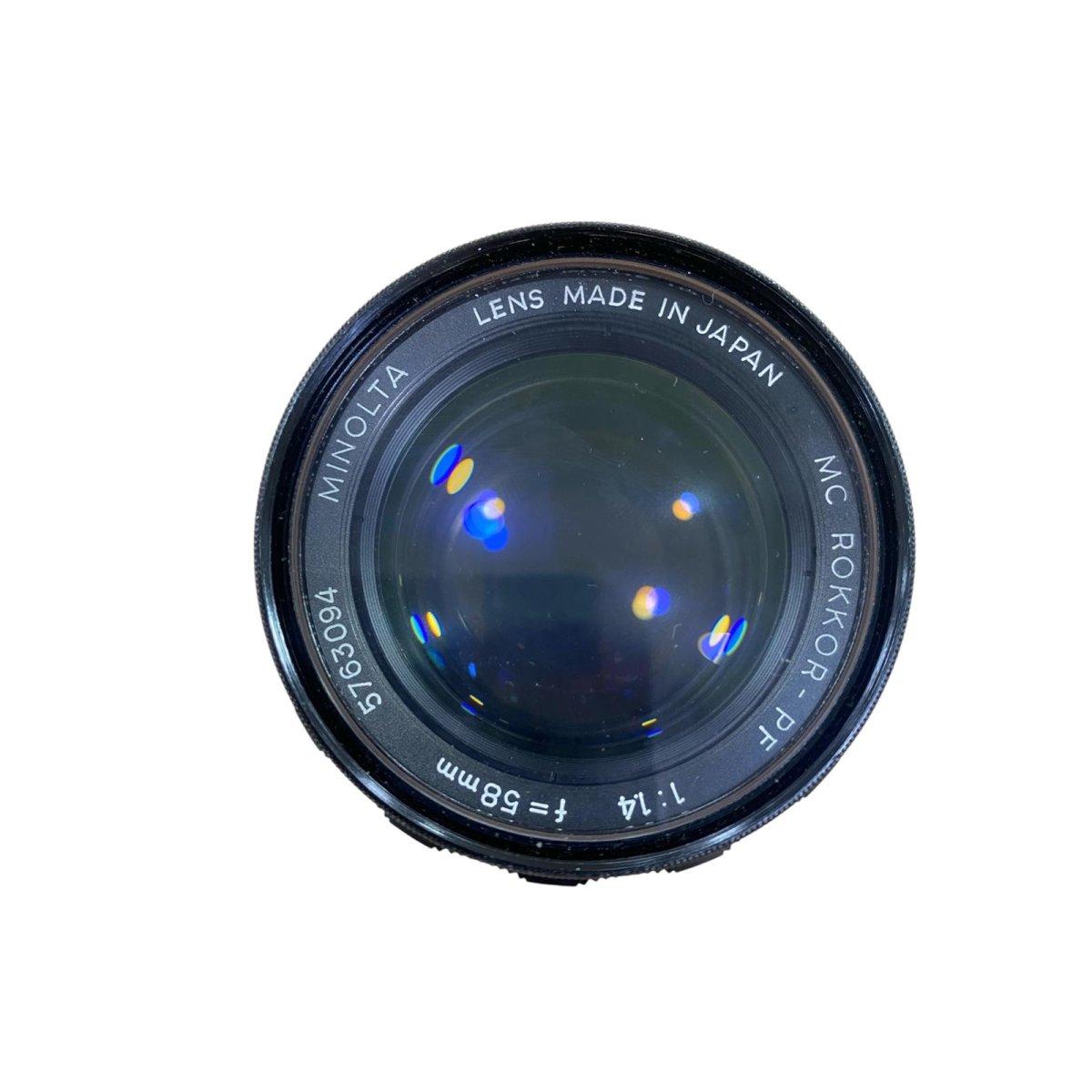 Usato Minolta MC Rokkor-pf 58mm f 1.4 - Obiettivo Full Frame - Conto Vendita