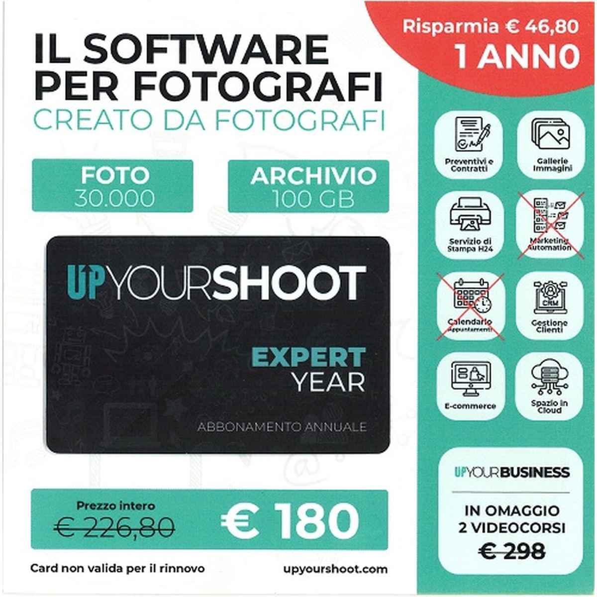 Up your shoot expert year 1 anno- software per fotografi