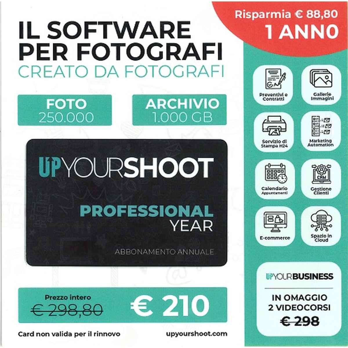Up your shoot professional year 1 anno- software per fotografi