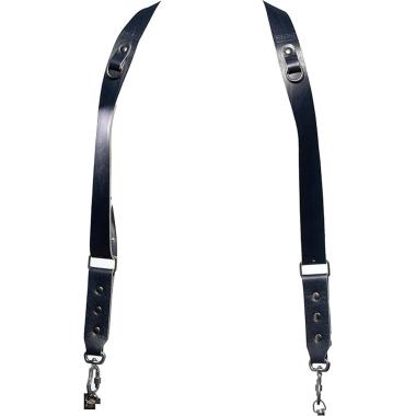 Tracolla NICE ONE Power Doppia in pelle- Blu