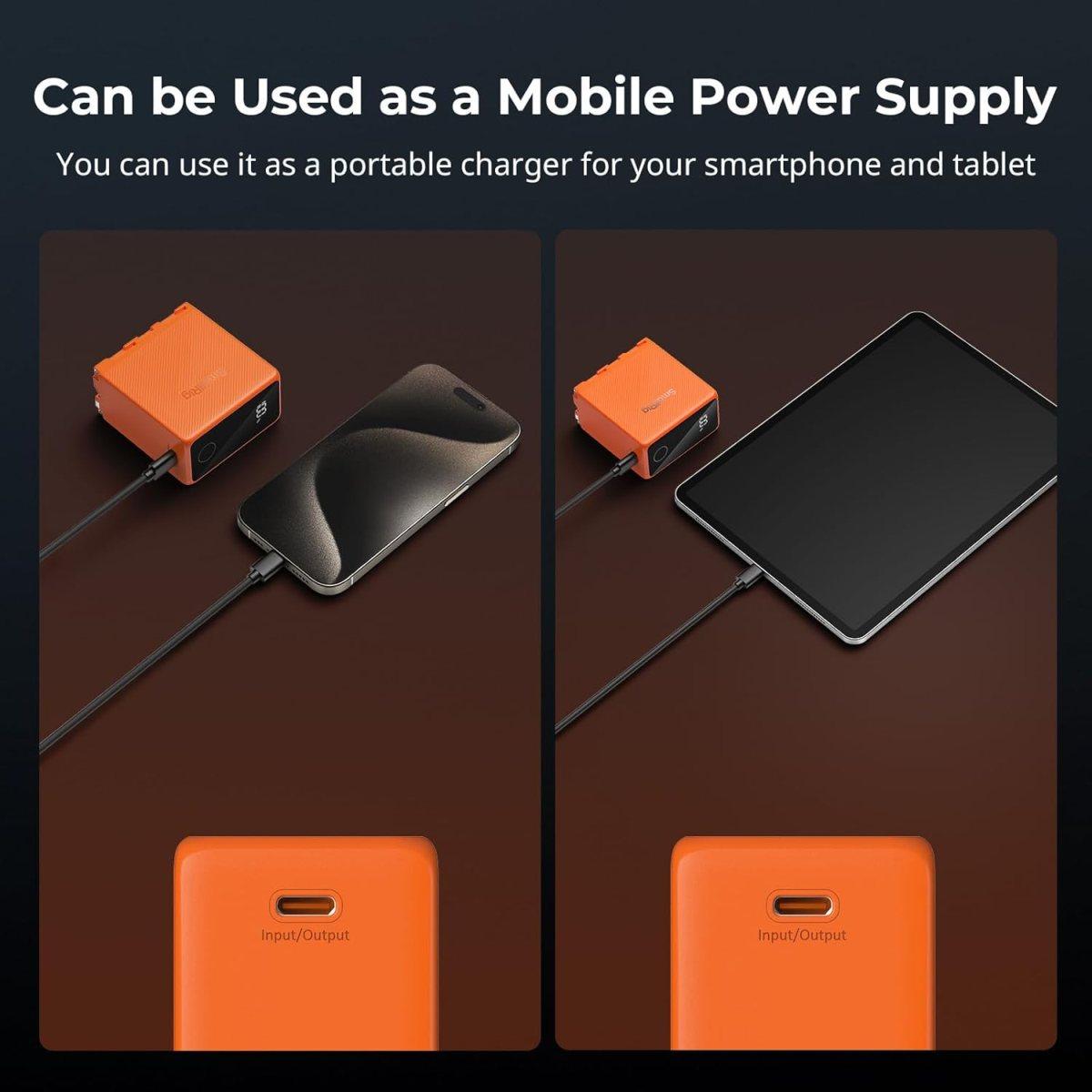 SmallRig 4576 batteria ricaricabile USB-C NP-F970 (orange)