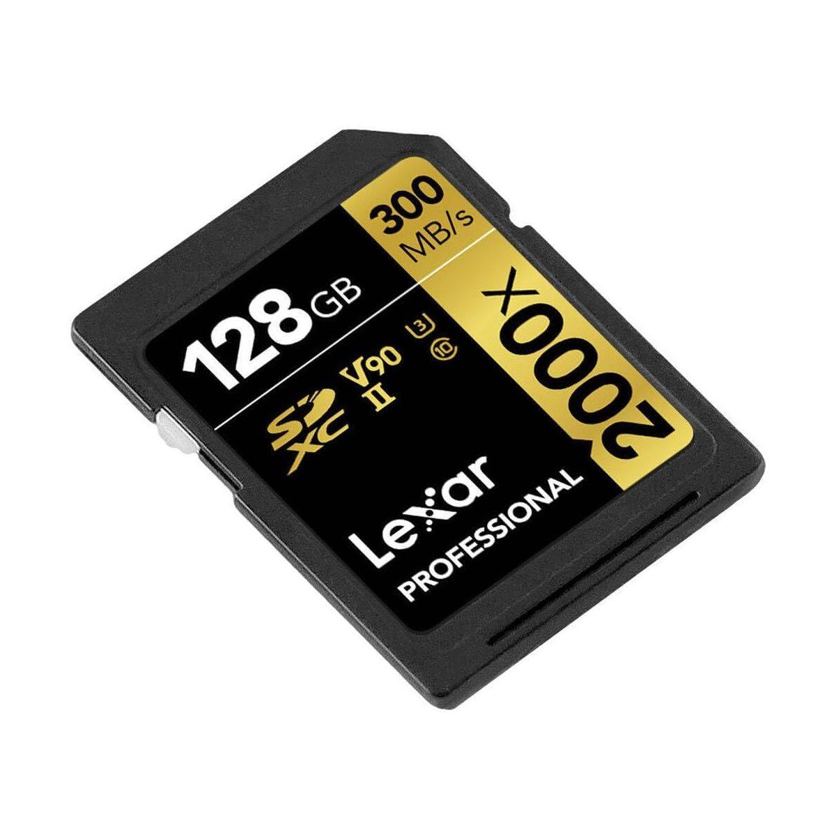 Card lexar sdxc 128gb pro 2000x sdhc uhs-ii